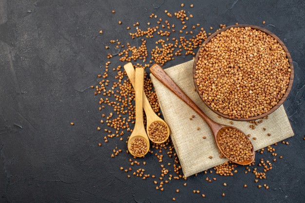 trigo sarraceno, milhete e quinoa
