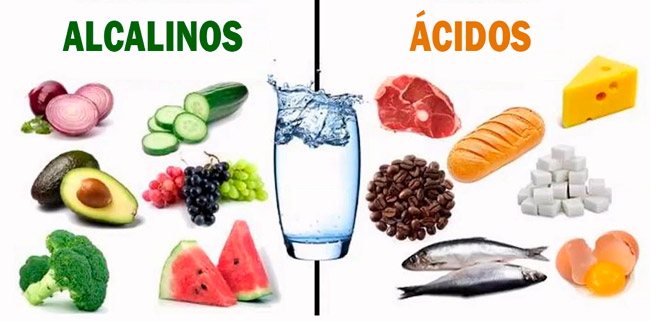 alimentos alcalinos vs ácidos